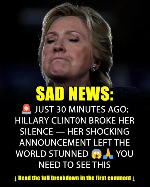 Hillary Clinton Shares Sad News